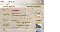 Desktop Screenshot of heritage2008.greenlines-institute.org