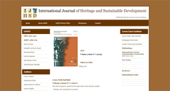 Desktop Screenshot of ijhsd.greenlines-institute.org
