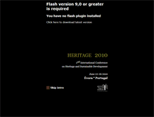 Tablet Screenshot of heritage2010.greenlines-institute.org